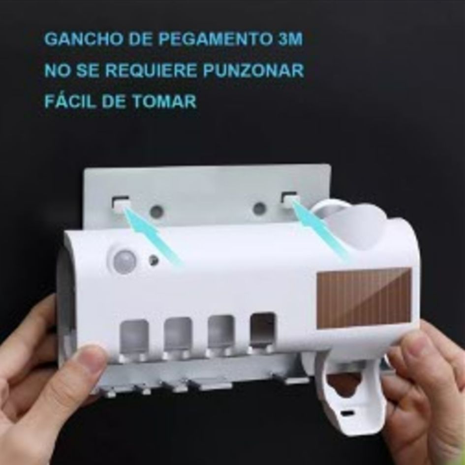 Esterilizador de Cepillos UV con Dispensador de Pared