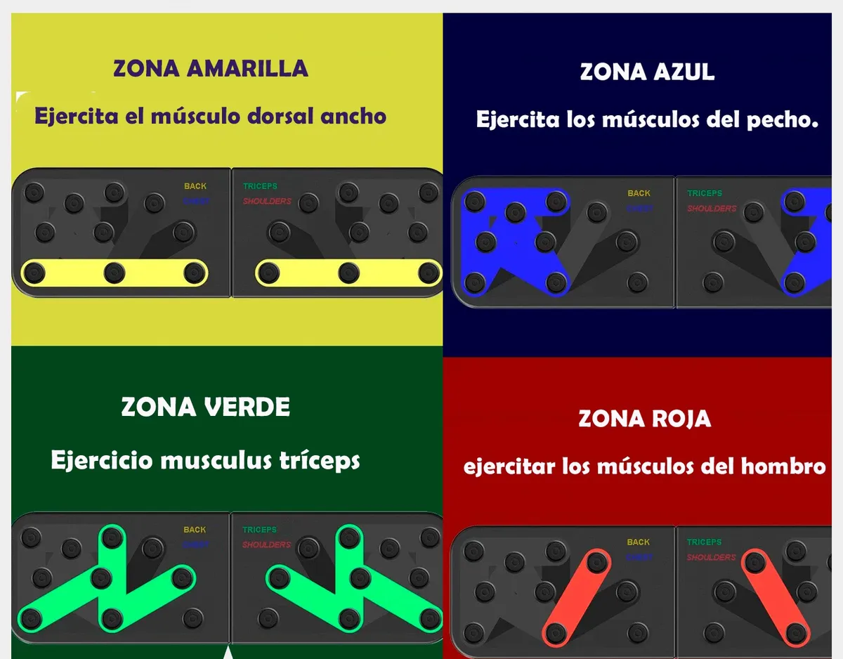 Tabla Push Up 9 en 1 – Sistema Completo de Flexiones