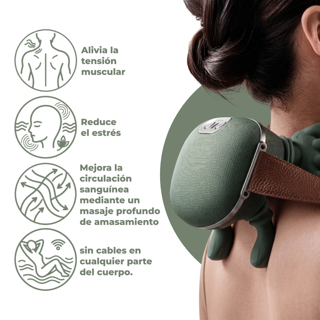 Masajeador Eléctrico 4D de Cuello y Hombros con Calor