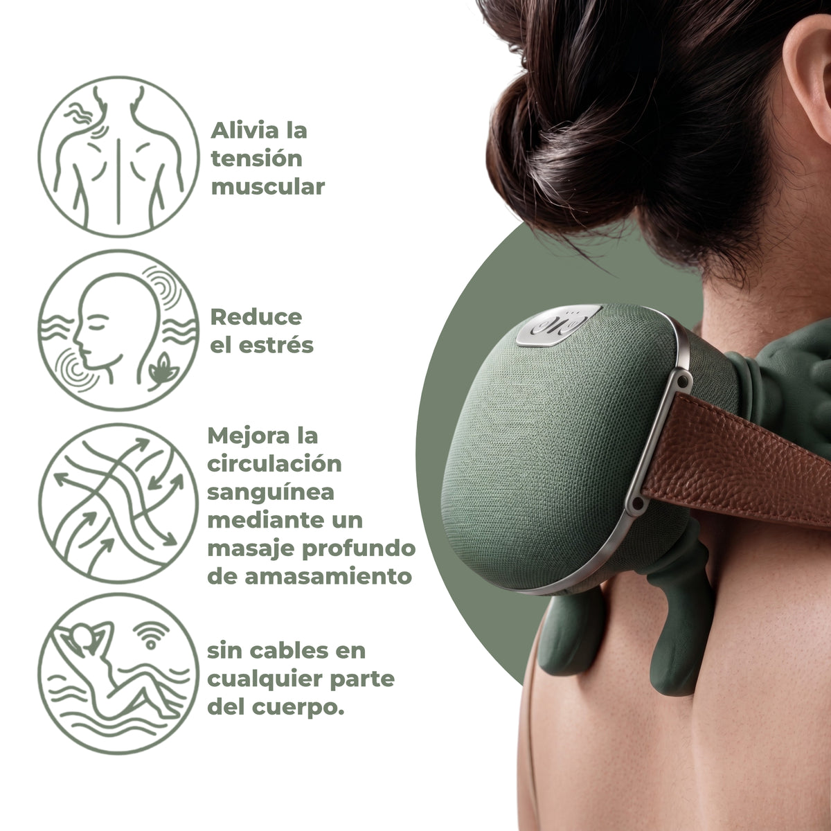 Masajeador Eléctrico 4D de Cuello y Hombros con Calor
