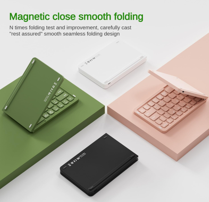 Teclado Bluetooth Plegable | Conexión 3 Dispositivos | Portátil